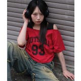 レッド | ドッキングドロストショートT | WEGO【WOMEN】