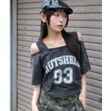 スミクロ | ドッキングドロストショートT | WEGO【WOMEN】