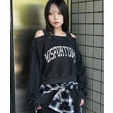 柄3 | ドッキングオフショルショートスウェット | WEGO【WOMEN】