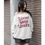 柄6 | 2WAYグラフィックワンショルBIGスウェット | WEGO【WOMEN】