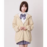 ベージュ | ルーズフィットZIPパーカー | WEGO【WOMEN】