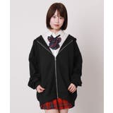 ブラック | ルーズフィットZIPパーカー | WEGO【WOMEN】