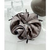 グレー | Lリボンドットシュシュ | WEGO【WOMEN】