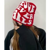 レッド | ウェーブロゴニットキャップ | WEGO【MEN】