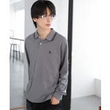 グレー | 別注USPOLOラインポロシャツ(LS) | WEGO【MEN】