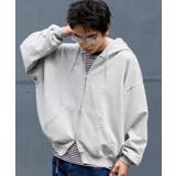 杢グレー | バルーンBIGダブルZIPパーカー | WEGO【MEN】