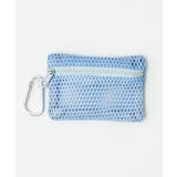 サックス | メッシュ配色ポーチ | WEGO【WOMEN】