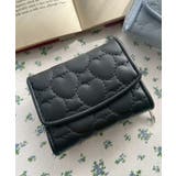 ブラック | ハートキルティングウォレット | WEGO【WOMEN】