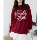 柄13 | グラフィックニットBIGプルオーバー | WEGO【WOMEN】