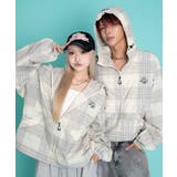 チェックロゴフードブルゾン | WEGO【MEN】 | 詳細画像1