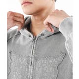 パウダーブリーチスタッズZIPパーカー | WEGO【MEN】 | 詳細画像12 