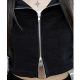 ベロアショートZIPパーカー | WEGO【WOMEN】 | 詳細画像4 