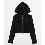 ベロアショートZIPパーカー | WEGO【WOMEN】 | 詳細画像23 