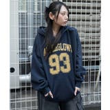 ネイビー | グラフィックプルパーカー | WEGO【WOMEN】