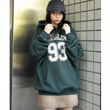 ダークグリーン | グラフィックプルパーカー | WEGO【WOMEN】