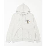 ホワイト | 刺繍ジップパーカー(トラ柄) | WEGO【MEN】