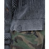 ダメージニットジップパーカー | WEGO【WOMEN】 | 詳細画像4 