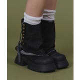 ブラック | サイドスタッズカバーブーツ | WEGO【WOMEN】