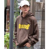 ブラウン | グラフィックロゴプルパーカー | WEGO【MEN】
