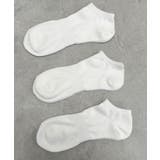 ホワイト | 3Pムジショートソックス | WEGO【MEN】