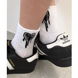 手書き風ハートハイアンクルソックス | WEGO【MEN】 | 詳細画像3 