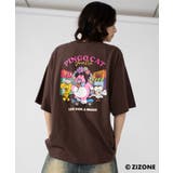 ブラウン | 別注ZIZONEグラフィックT(SS) | WEGO【MEN】