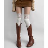 リボンレース切替ニーハイソックス | WEGO【WOMEN】 | 詳細画像1 