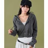 スミクロ | スタッズデザインWジップPK | WEGO【WOMEN】