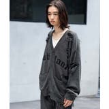 スミクロ | ダメージジャガードカーディガン | WEGO【MEN】