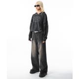 スーパーバギーラインストーンデニムパンツ | WEGO【MEN】 | 詳細画像7 