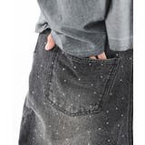 スーパーバギーラインストーンデニムパンツ | WEGO【MEN】 | 詳細画像18 