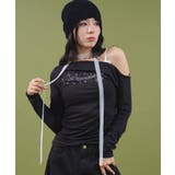 ブラック | サイドギャザースタッズTOP | WEGO【WOMEN】