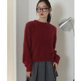 ワイン | シャギーニットプルオーバー | WEGO【WOMEN】