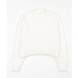 オフホワイト | シャギーニットプルオーバー | WEGO【WOMEN】