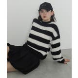 ホワイトボーダー | シャギーニットプルオーバー | WEGO【WOMEN】