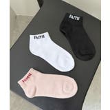 FAITHロゴショートソックス | WEGO【WOMEN】 | 詳細画像2 