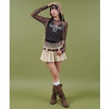 ナンバーロゴチェックシアートップ | WEGO【WOMEN】 | 詳細画像9