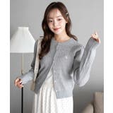 グレー | 別注USPOLOケーブルニットカーデ | WEGO【WOMEN】