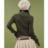 チェックドッキングWジップニット | WEGO【WOMEN】 | 詳細画像4 