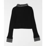 チェックドッキングWジップニット | WEGO【WOMEN】 | 詳細画像11 