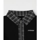 チェックドッキングWジップニット | WEGO【WOMEN】 | 詳細画像12 