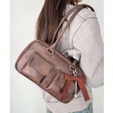 ブラウン | チャーム付きスクエアボストンバッグ | WEGO【WOMEN】