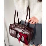 ワイン | チャーム付きスクエアボストンバッグ | WEGO【WOMEN】