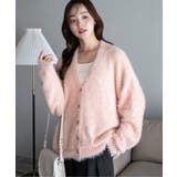 ライトピンク | 別注USPOLOシャギーニットカーデ | WEGO【WOMEN】