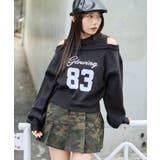 オープンショルダーナンバリングニット | WEGO【WOMEN】 | 詳細画像8 