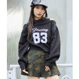 オープンショルダーナンバリングニット | WEGO【WOMEN】 | 詳細画像9 