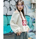 オープンショルダーナンバリングニット | WEGO【WOMEN】 | 詳細画像15 