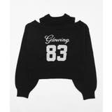 オープンショルダーナンバリングニット | WEGO【WOMEN】 | 詳細画像18 