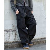 ブラック | ツイルイージーカーゴパンツ | WEGO【WOMEN】