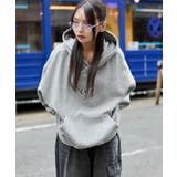 杢グレー | バルーンクロップドグラフィックプルパーカー | WEGO【MEN】